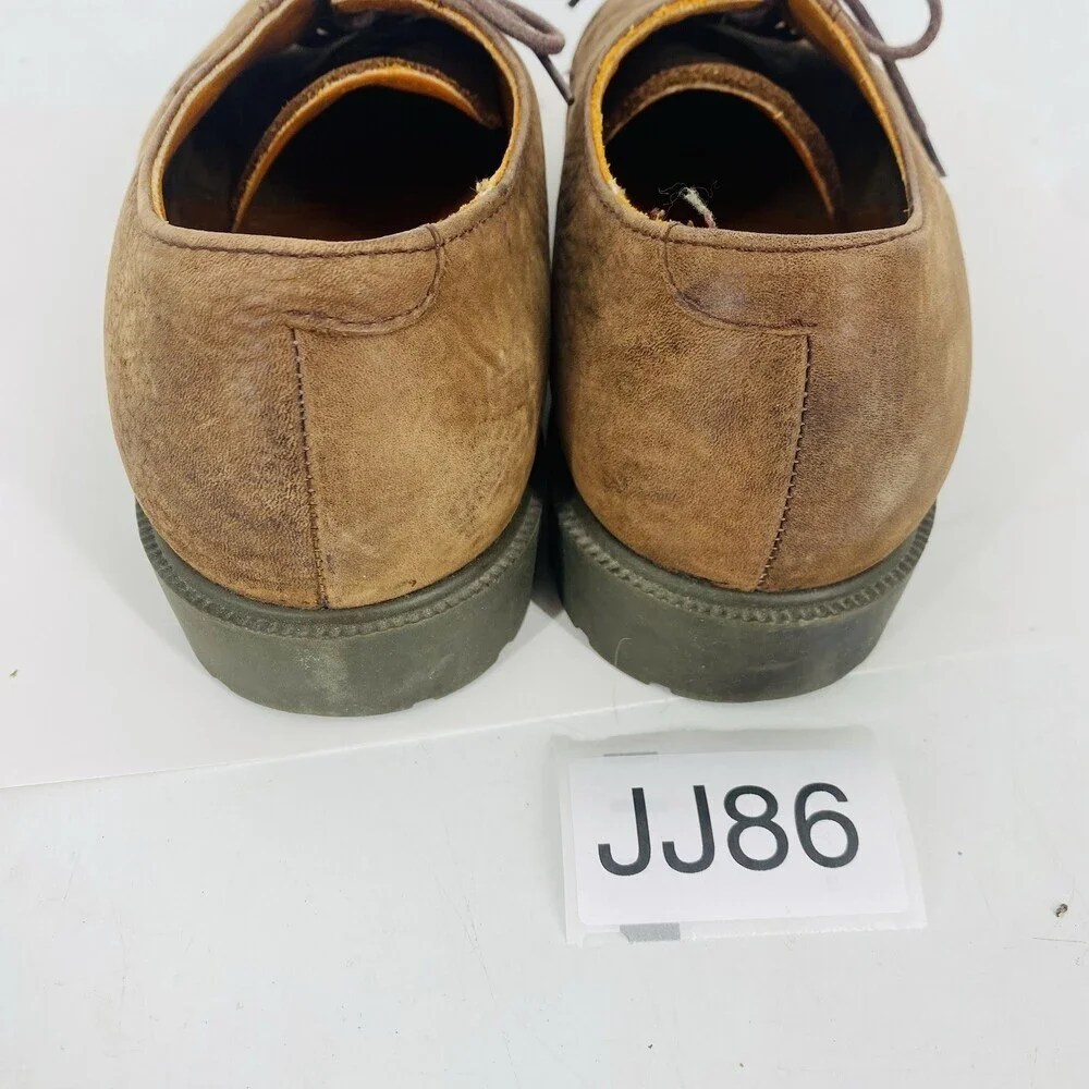Timberland Waterproof Genine Pebbled Leather Derby Shoes Size 9.5 M Oxford Brown